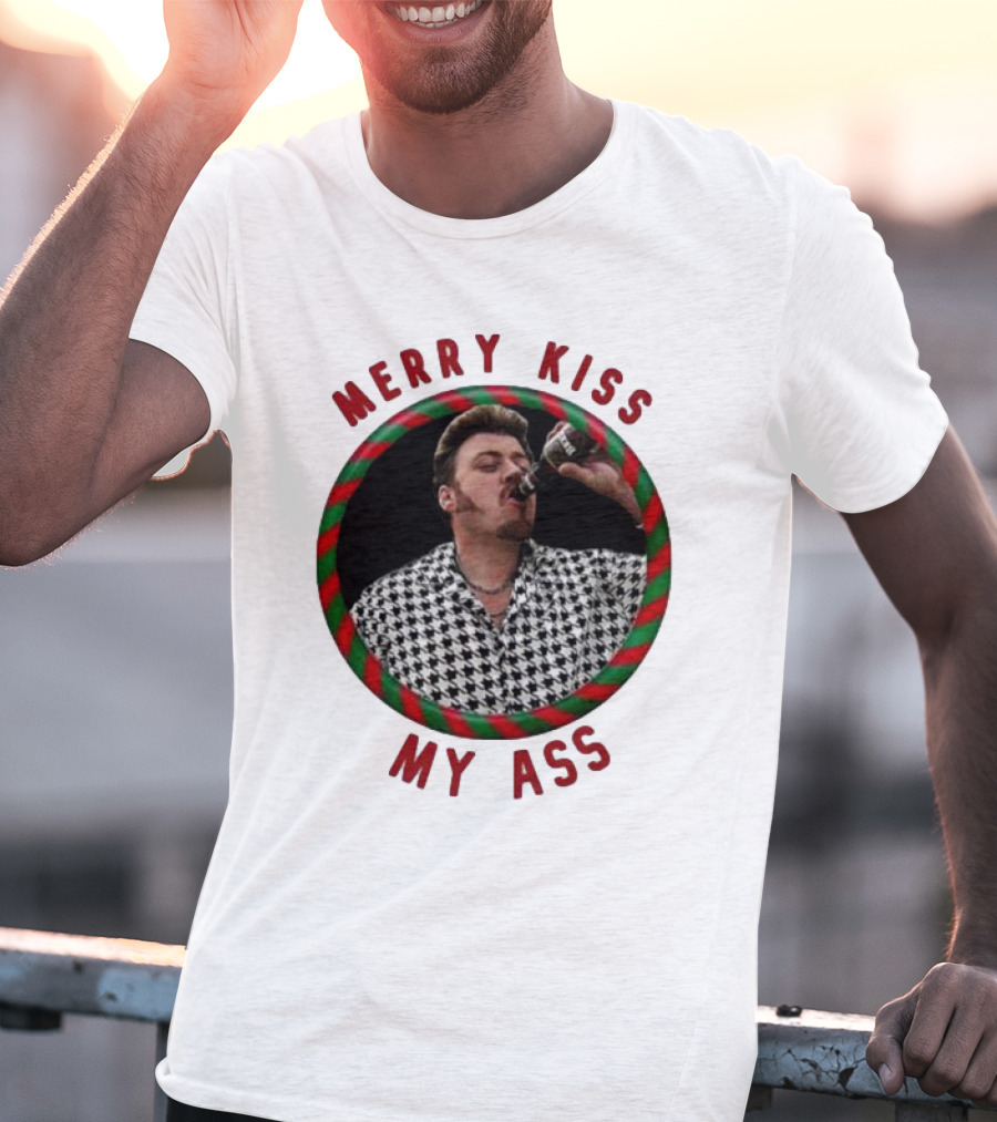 Merry Kiss My Ass Trailer Park Christmas T-Shirt
