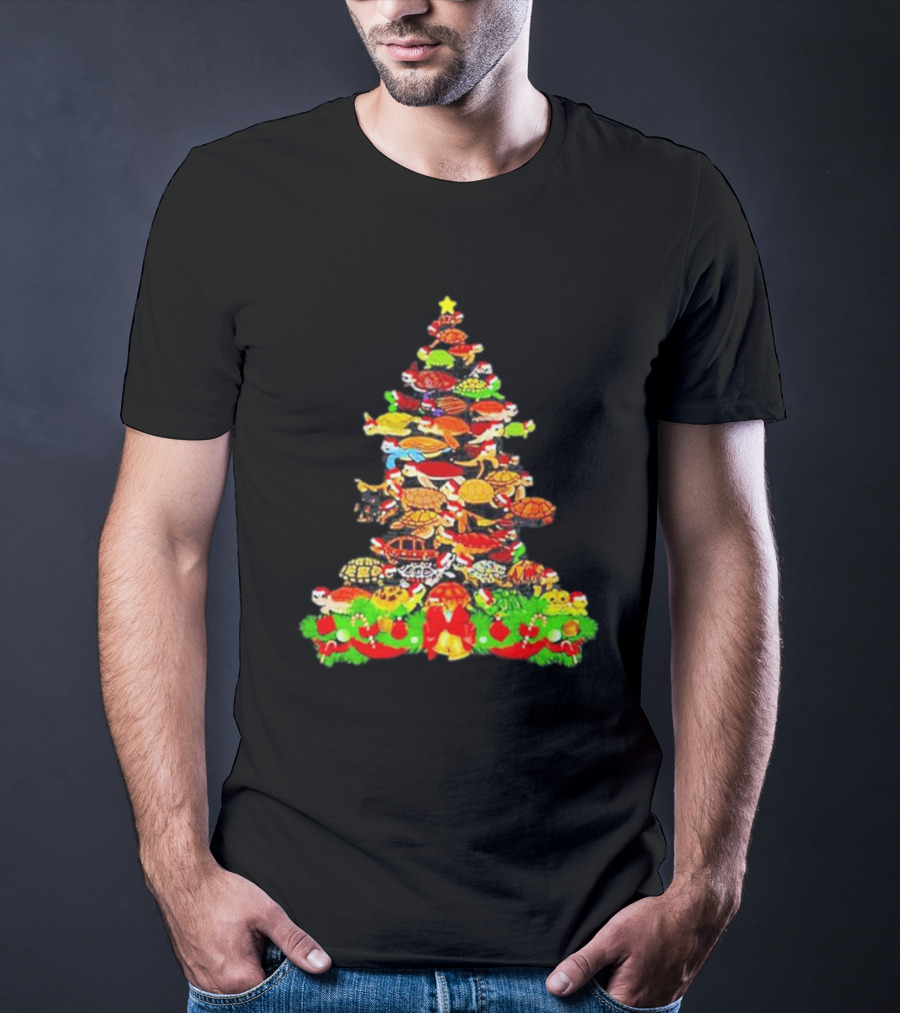 Turtles Christmas Tree Holiday T-Shirt