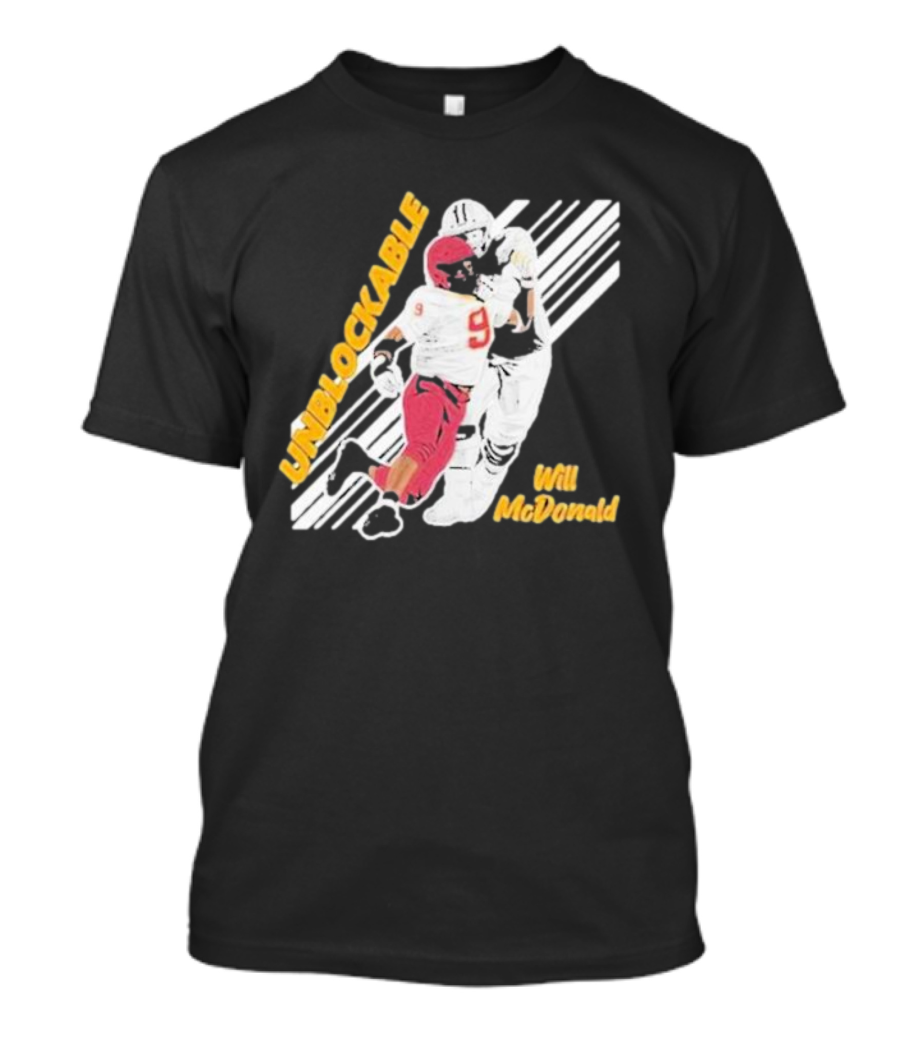 Will McDonald Unblockable Football Player 9 T-Shirt