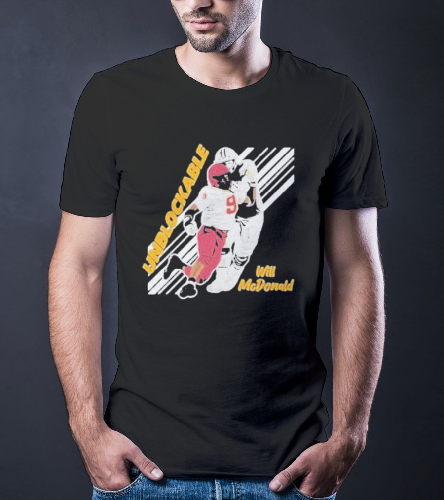 Will McDonald Unblockable Football Player 9 T-Shirt