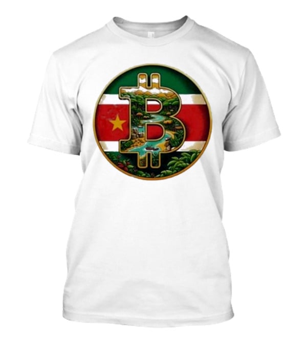 Bitcoin Suriname B Van Hool Flag Icon Circle T-Shirt