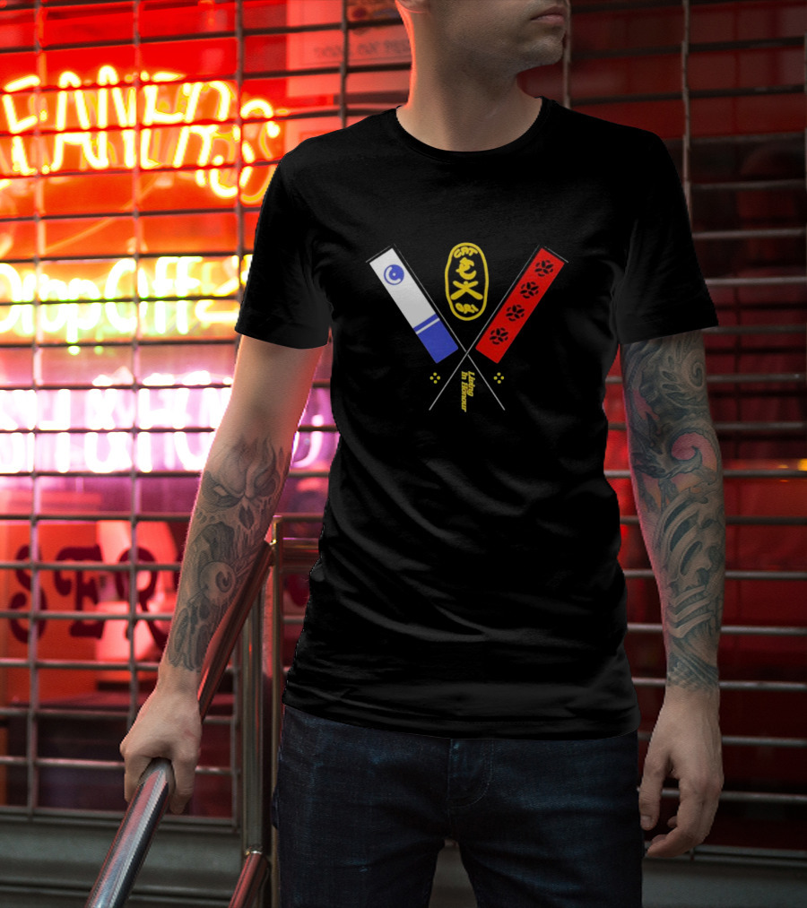 Catori Living In Honour CAT 91 Iconic Symbolic Flags With Paws T-Shirt