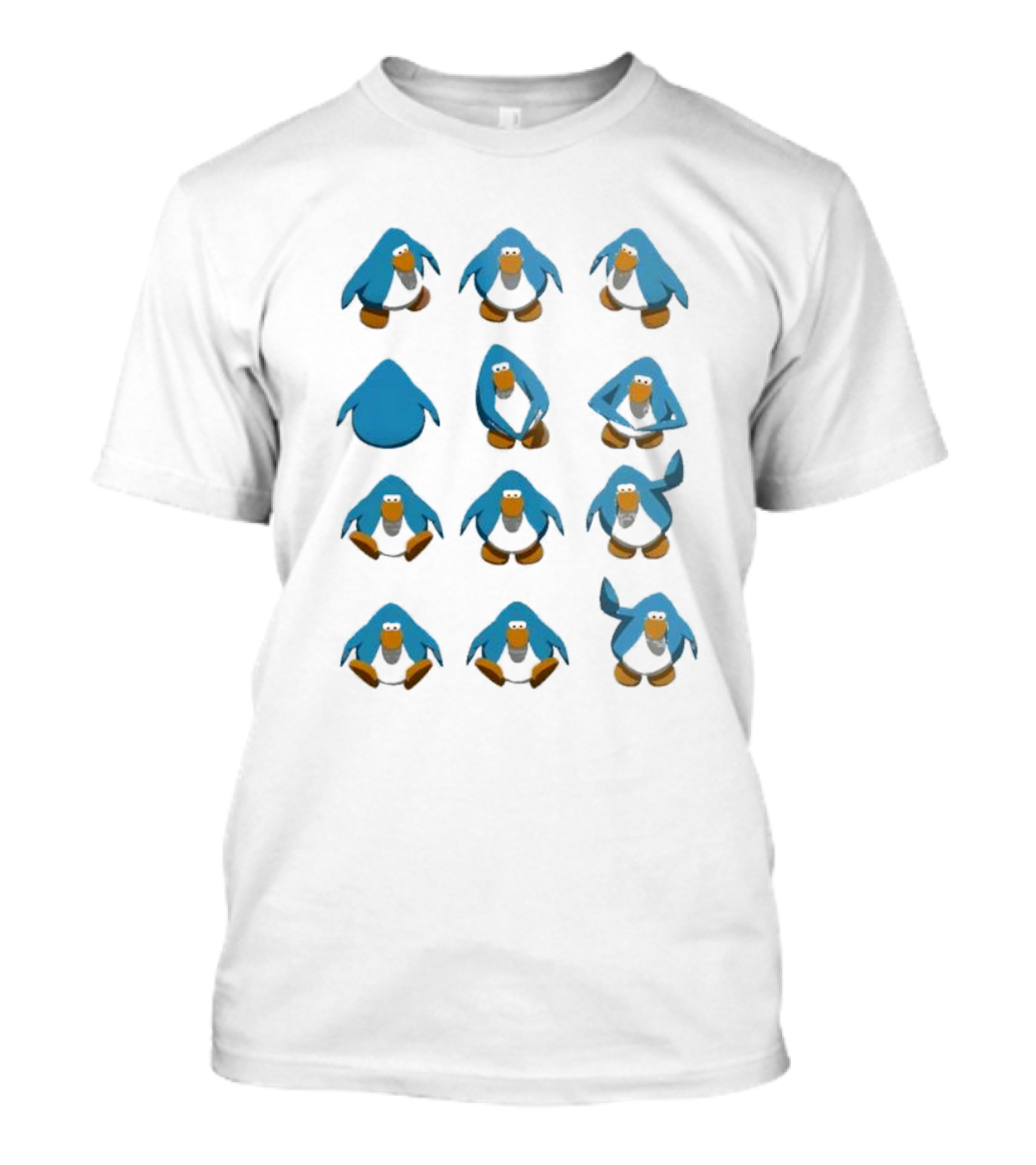 Club Penguin Blue Penguin Dance Moves Compilation T-Shirt