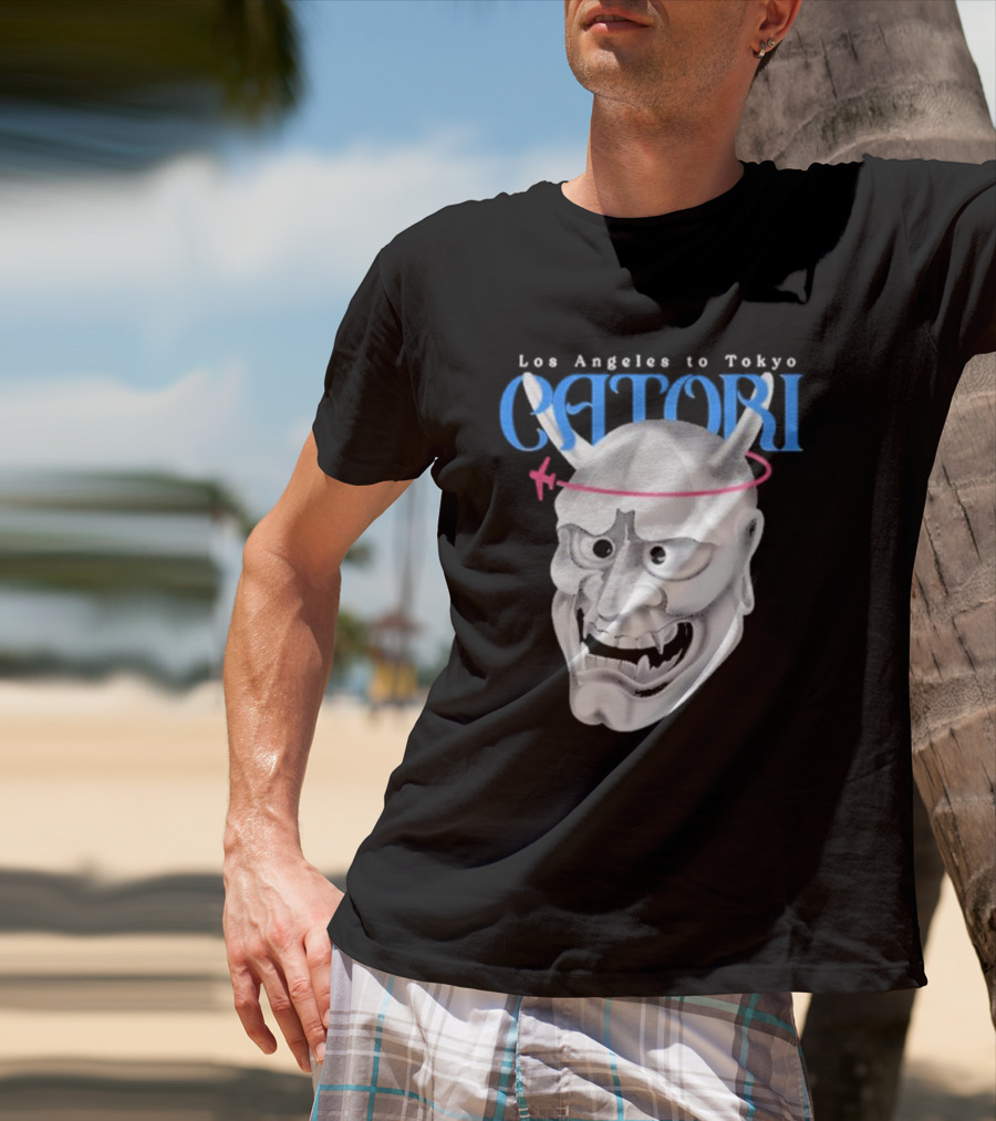 Los Angeles To Tokyo Catori Oni Mask T-Shirt