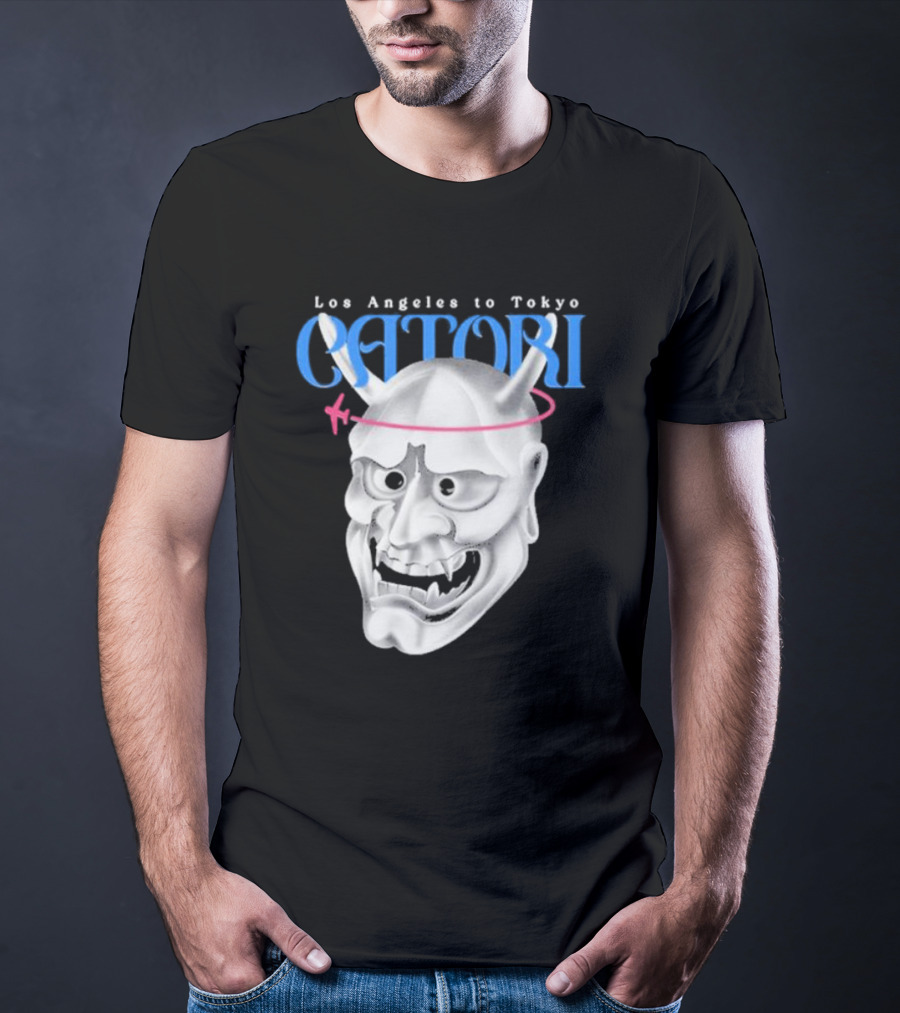 Los Angeles To Tokyo Catori Oni Mask T-Shirt