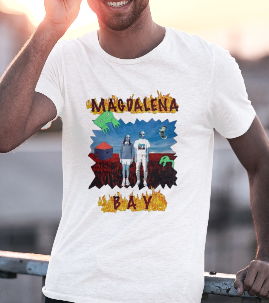 Magdalena Bay Mercurialworld Surreal Landscape With Alien Figures T-Shirt