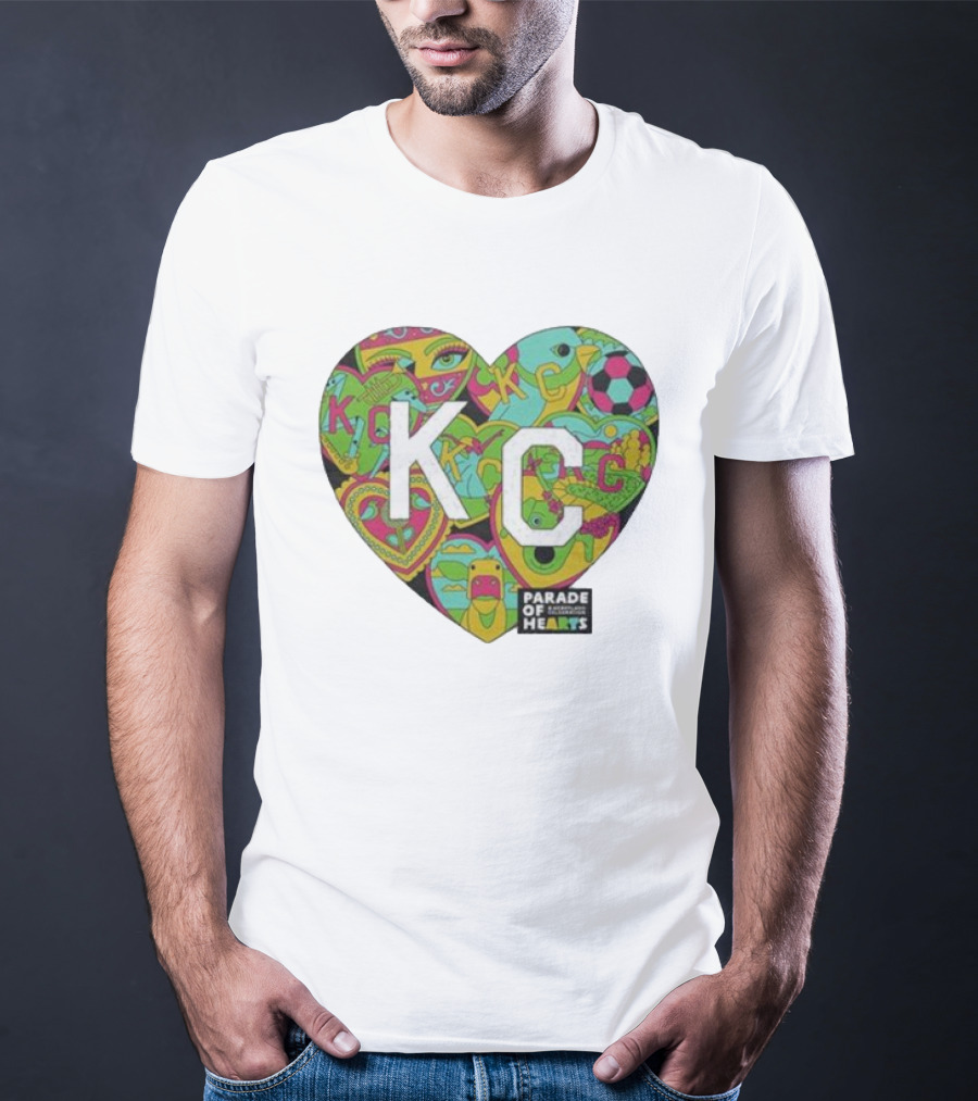 KC Heart Parade Of Hearts Multicolor T-Shirt