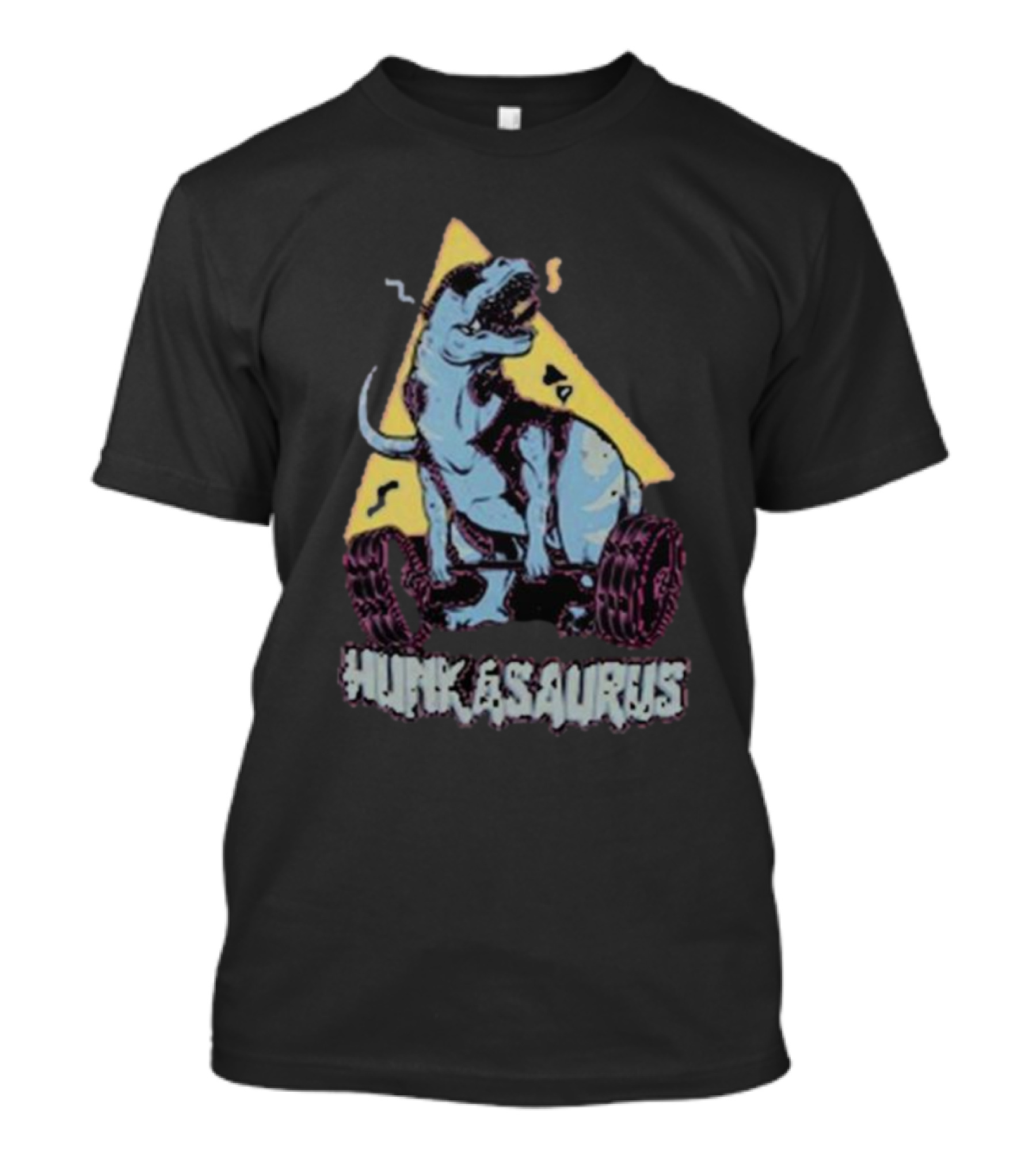 Hunkasaurus Dinosaur Weightlifting Icon Fitness Motivation T-Shirt