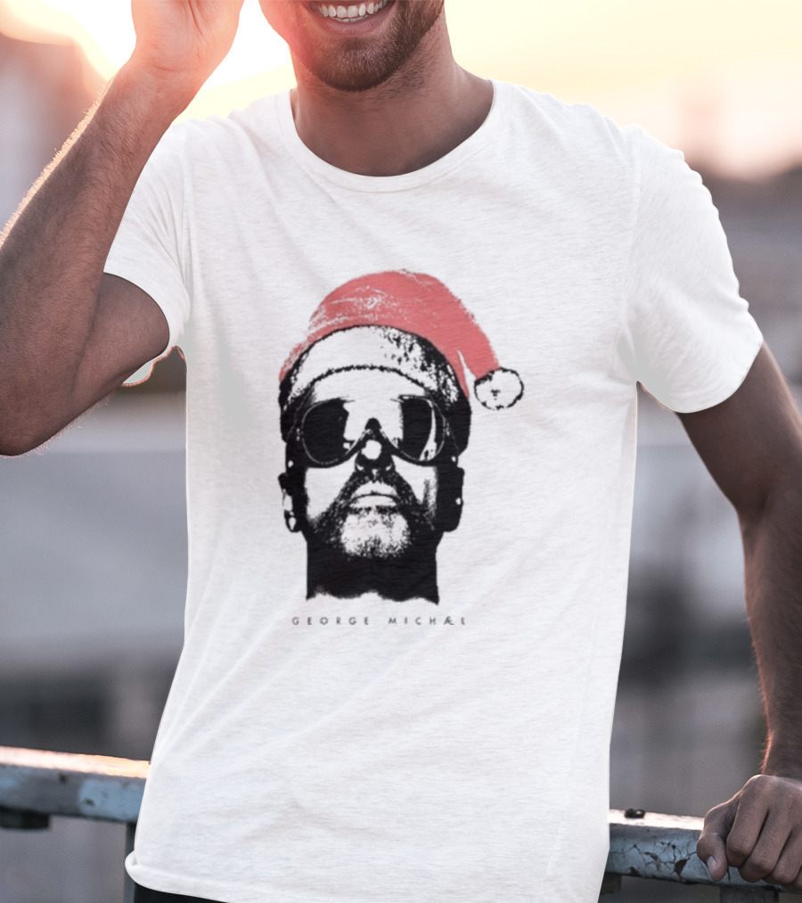 George Michael Santa Hat Christmas T-Shirt