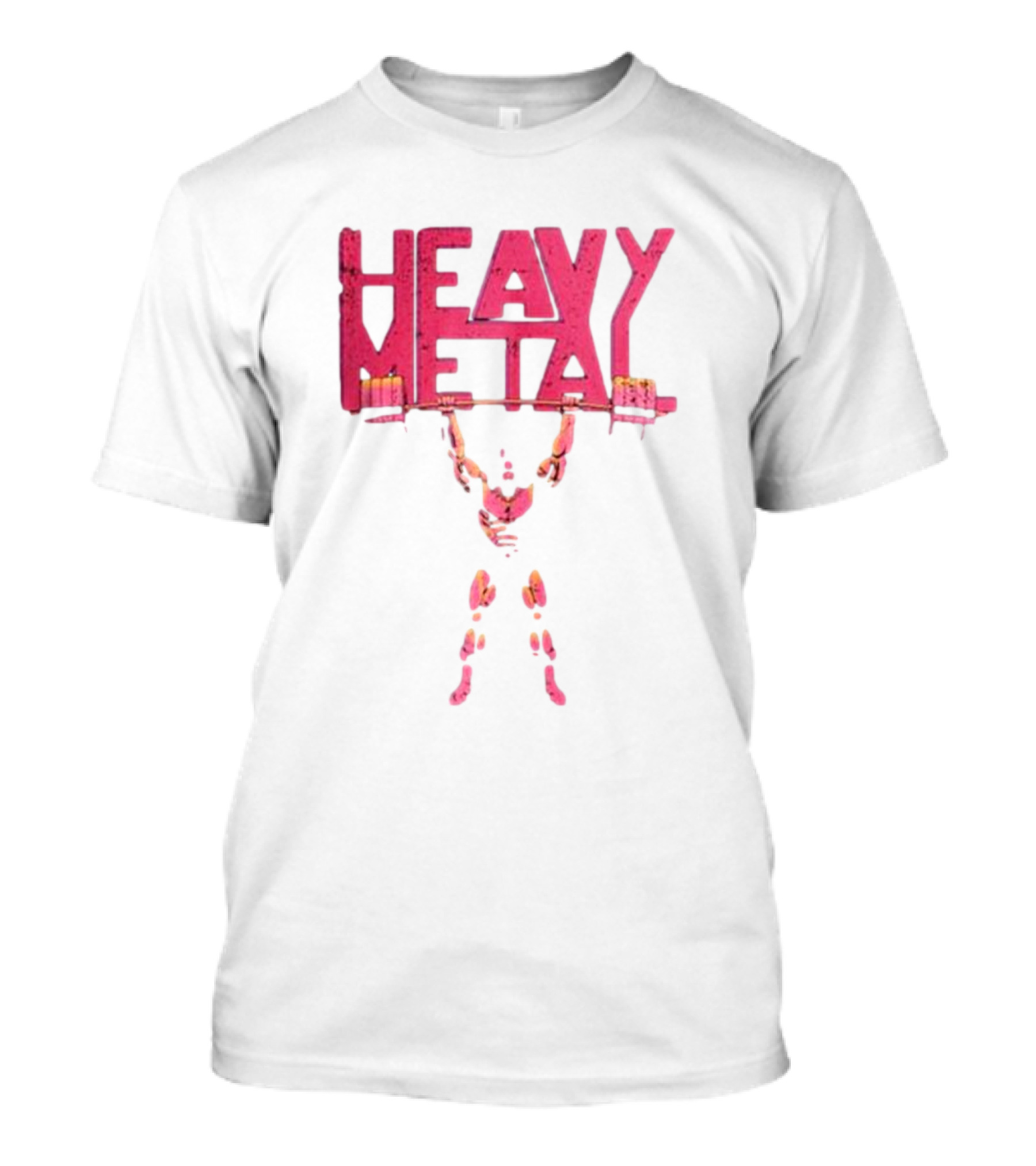 HEAVY METAL OVERHEAD PRESS LIFTING BARBELL T-Shirt