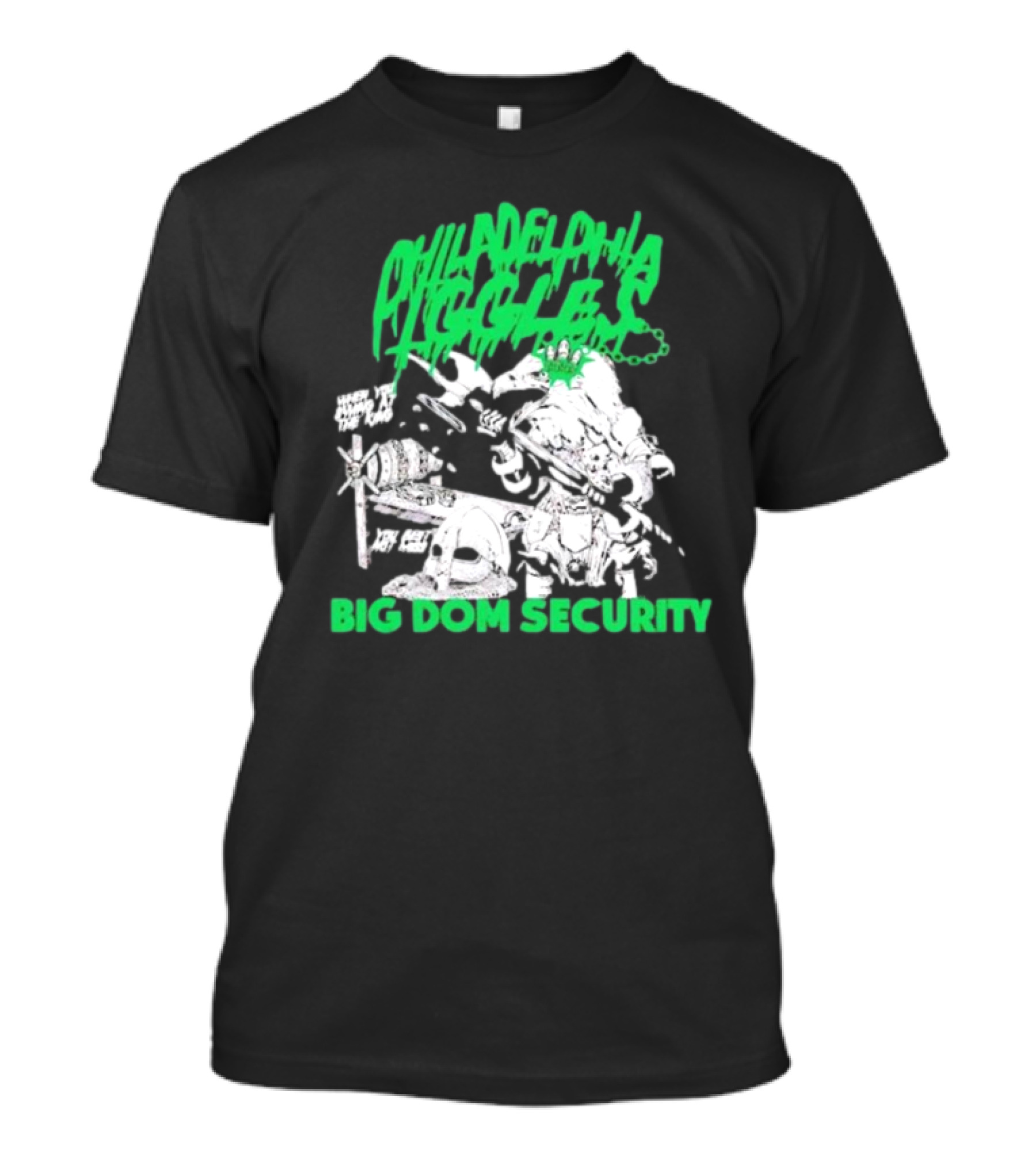Philadelphia Eagles Big Dom Security Fierce Armored Guard With Spiked Bat T-Shirt