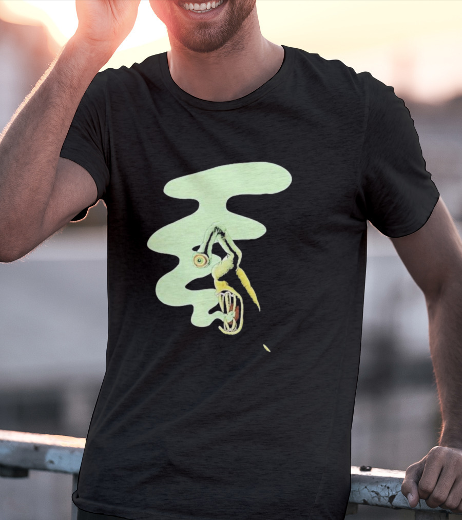 Whale Healer Surreal Creature With Abstract Eye And Vapor Trail T-Shirt