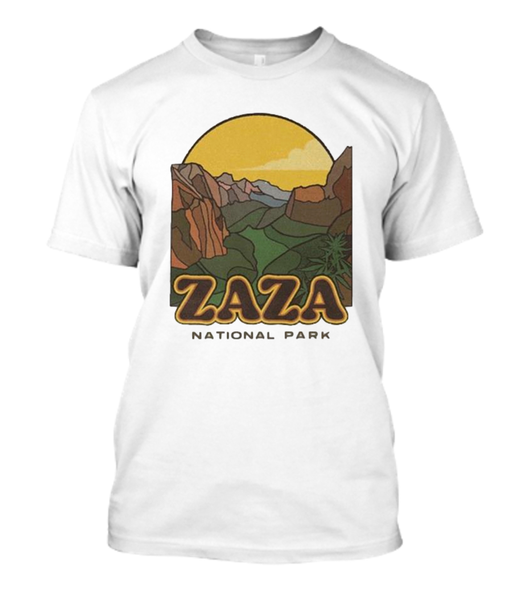 Fourtwenty Zaza National Park Scenic Wilderness Vista T-Shirt