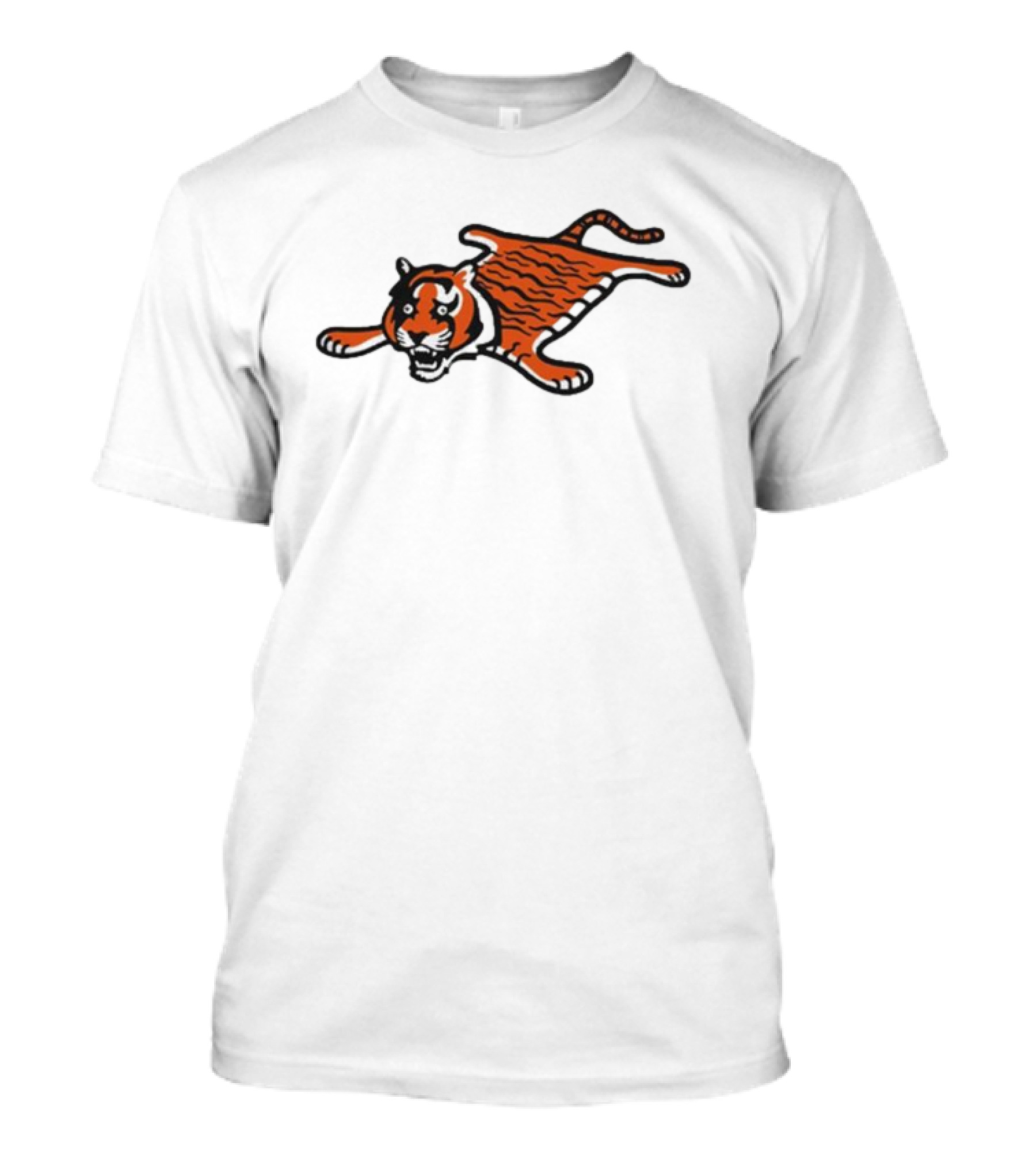 Cincinnati Bengals Funny Flat Mascot Tiger T-Shirt