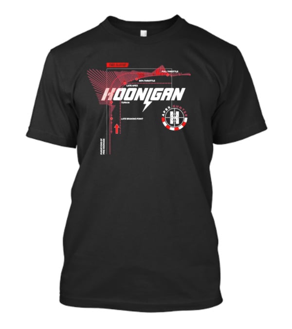 Hoonigan Apex Hunter Full Throttle Tire Slayer Racing Diagram T-Shirt