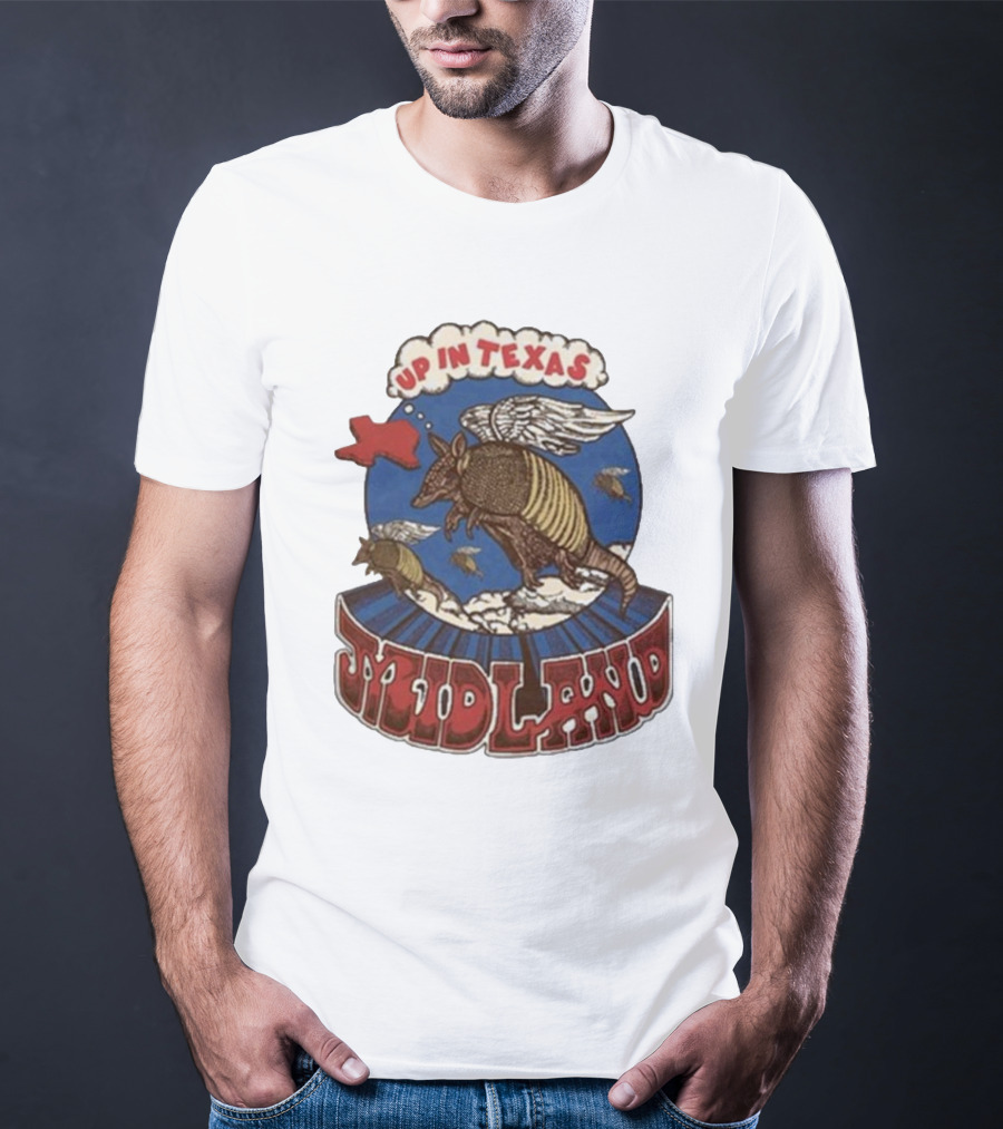 Midland Winged Armadillo Up In Texas T-Shirt