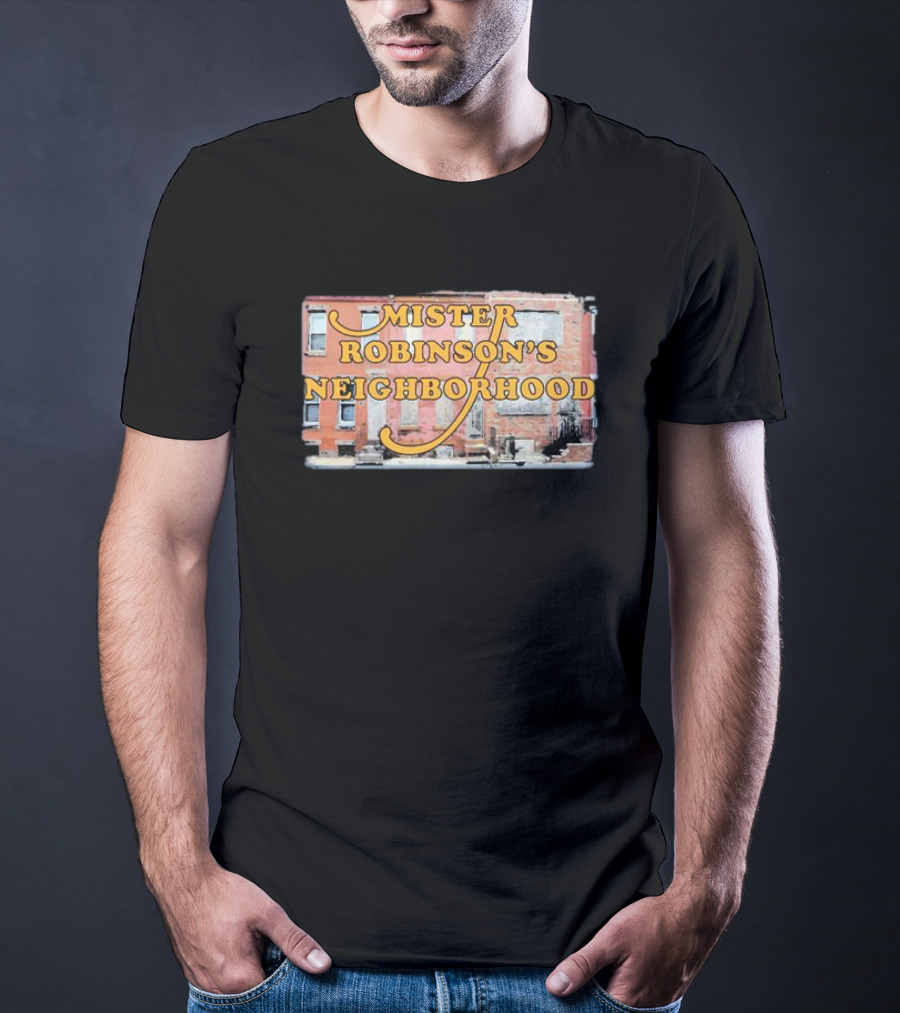 Mister Robinson's Neighborhood Urban Background Image T-Shirt