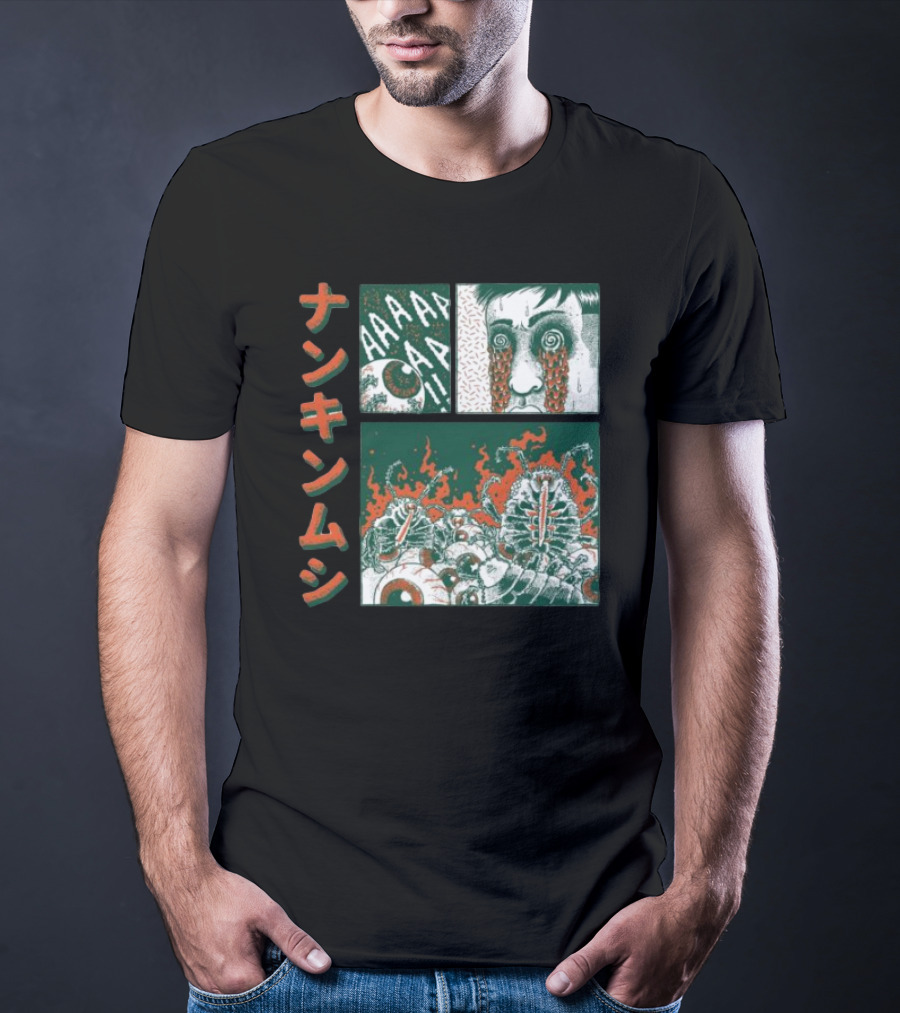 Nankinmushi AAAHHH Bedbugs Attack Horror Manga T-Shirt
