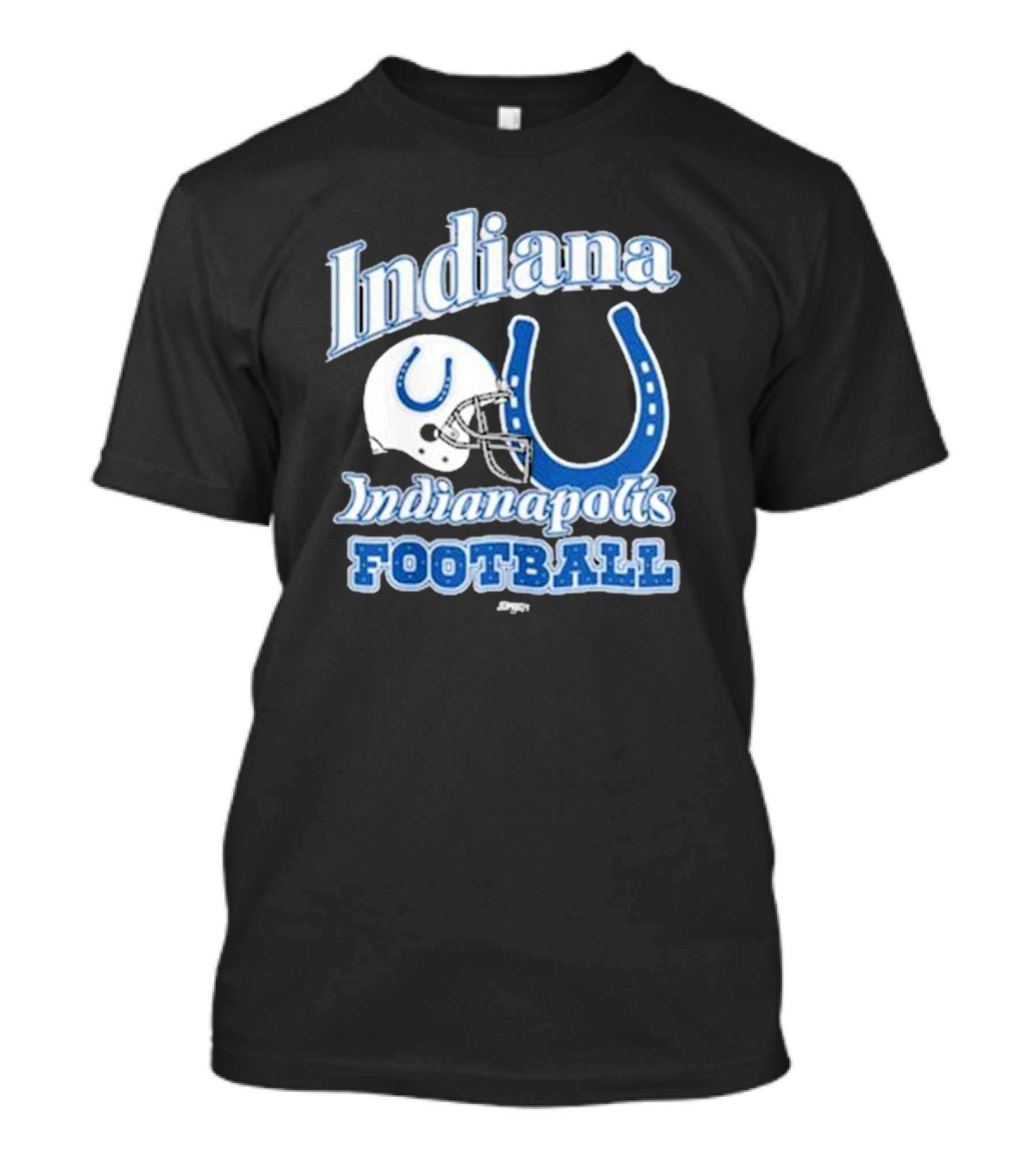Indiana Indianapolis Colts Football Helmet Horseshoe T-Shirt