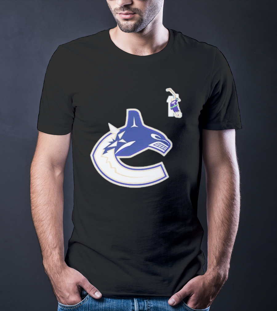 Luongo #1 Vancouver Canucks Orca Logo Ring Of Honour T-Shirt
