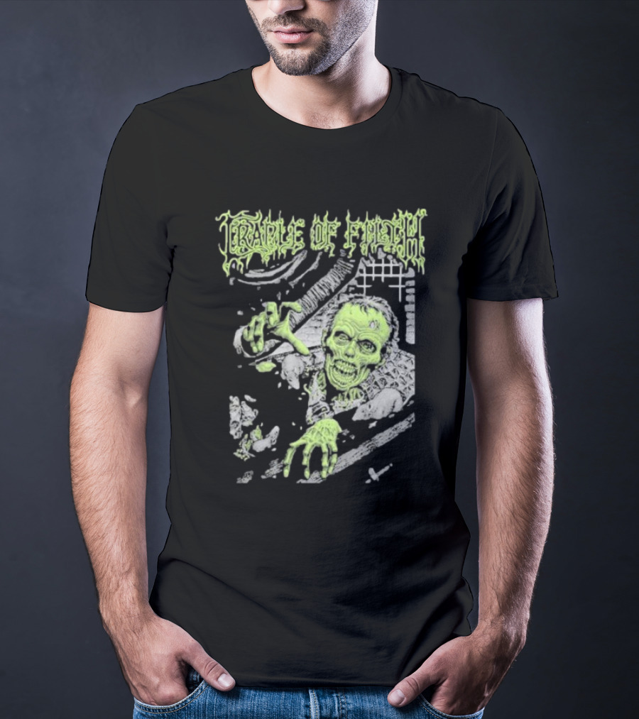 Cradle Of Filth Zombie Breaking Through Wall T-Shirt