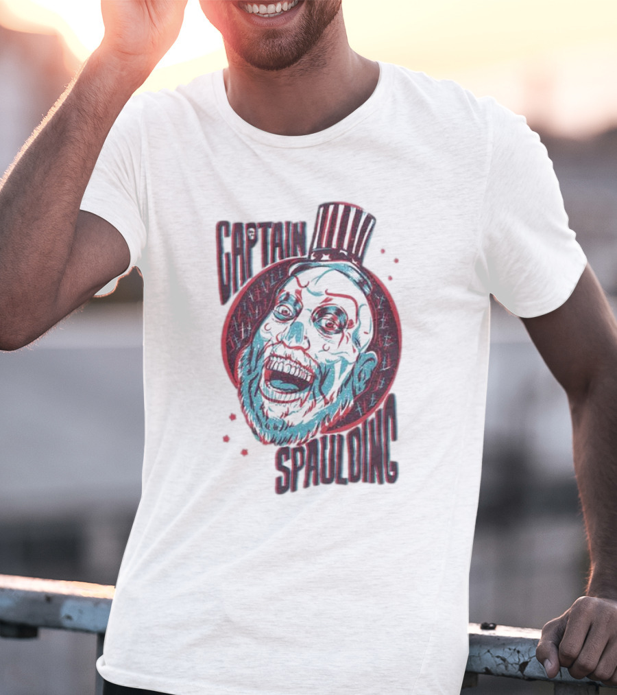 Captain Spaulding 3D Portrait House Of 1000 Corpses T-Shirt