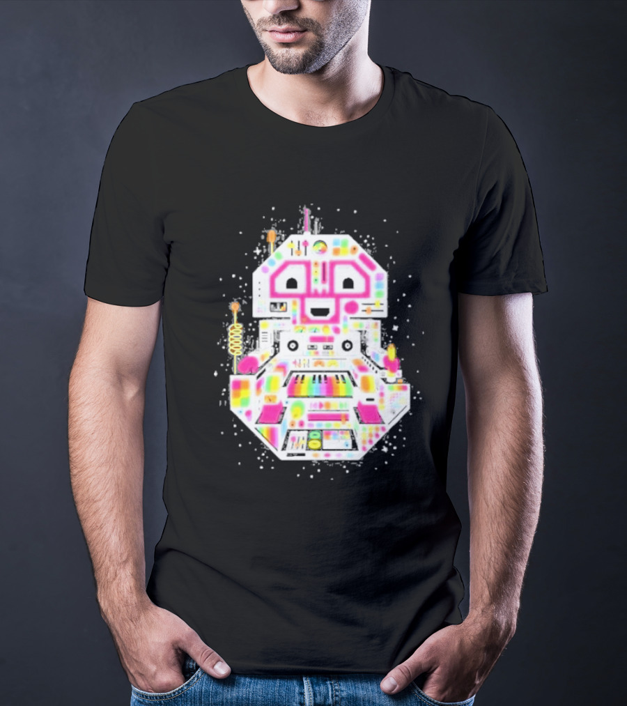 STS9 Reflect Refract Neon Robot T-Shirt