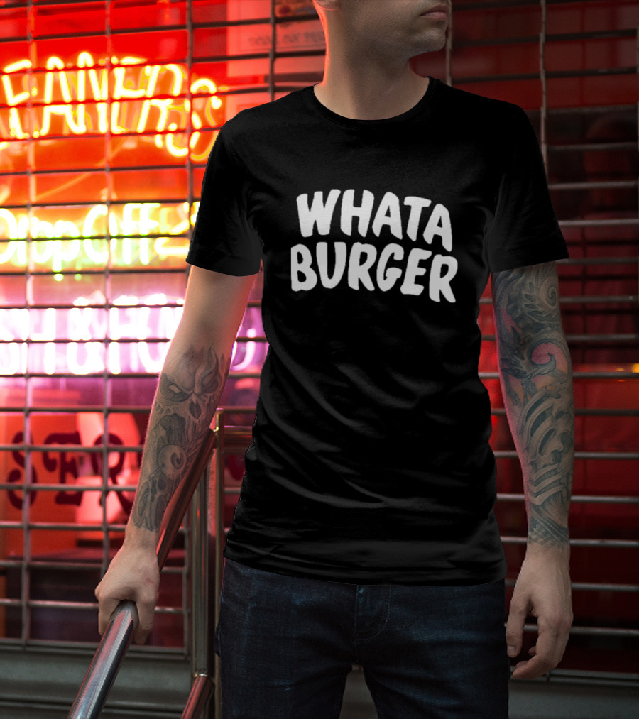 Whataburger Stack White Text T-Shirt