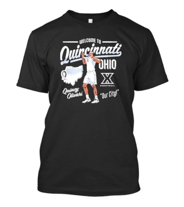 Quincy Olivari Xavier Basketball Cincinnati Ohio Our City T-Shirt