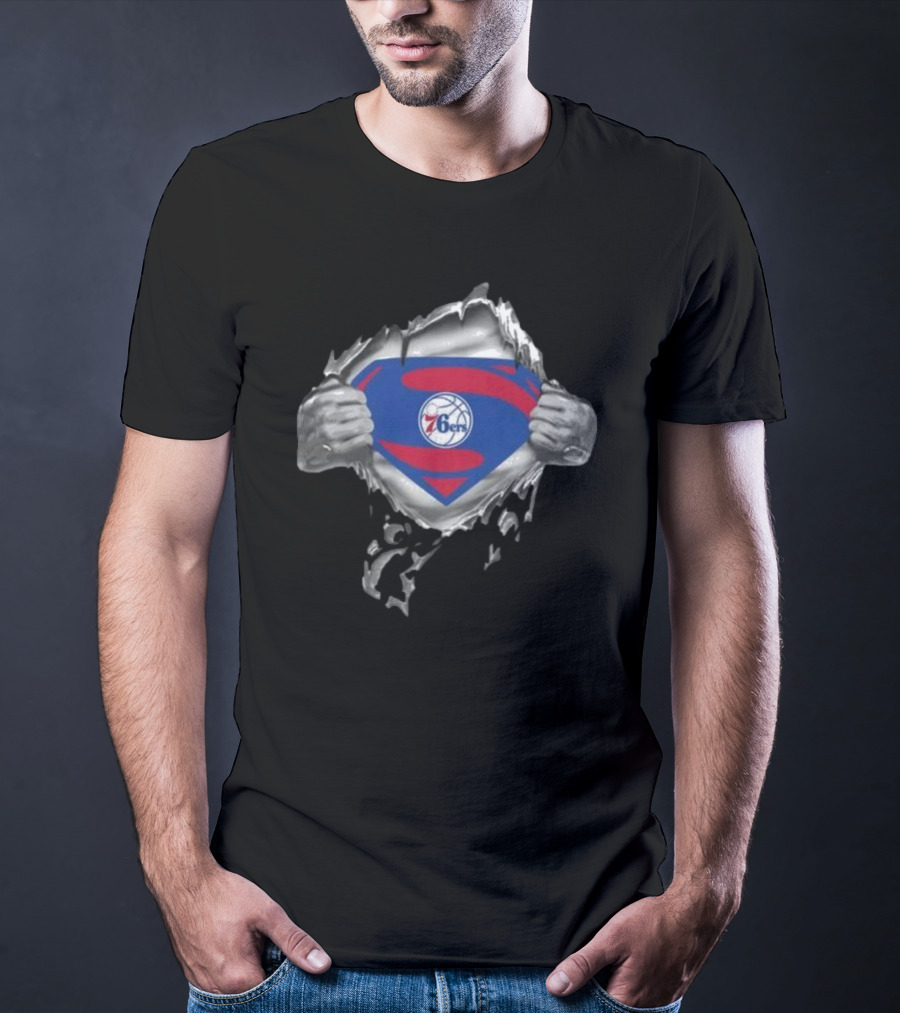 Philadelphia 76ers Superman Inside T-Shirt