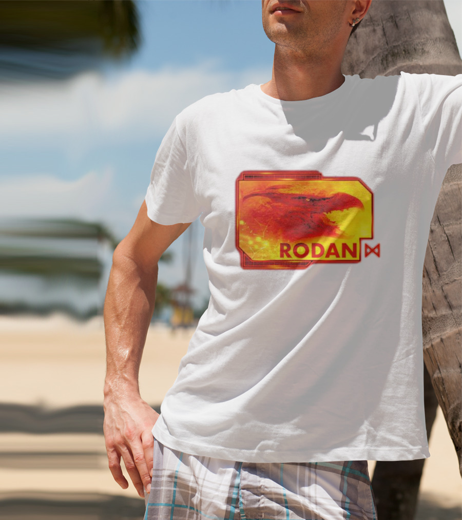 Rodan Monsters Titan Tactical Science Division Fiery Creature Profile T-Shirt