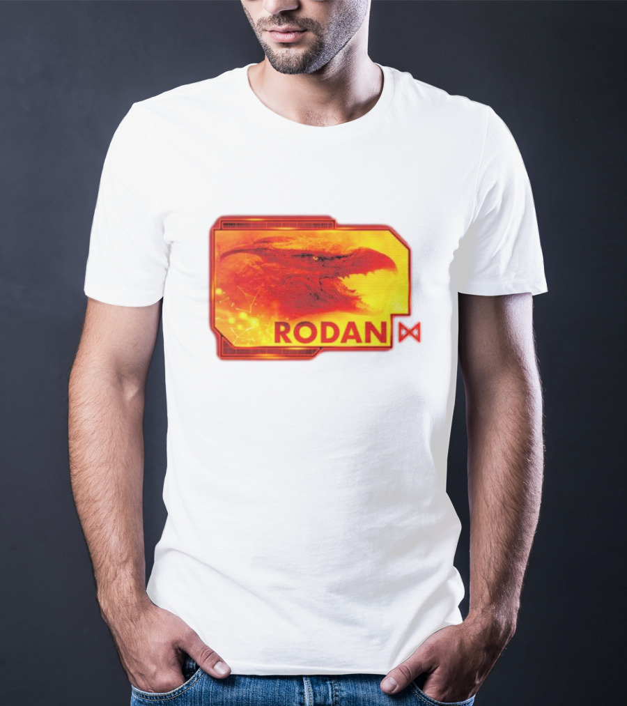 Rodan Monsters Titan Tactical Science Division Fiery Creature Profile T-Shirt
