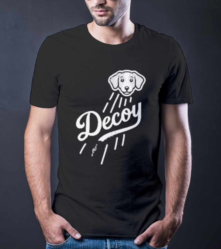 Decoy Rotowear Dog Head With Rays T-Shirt