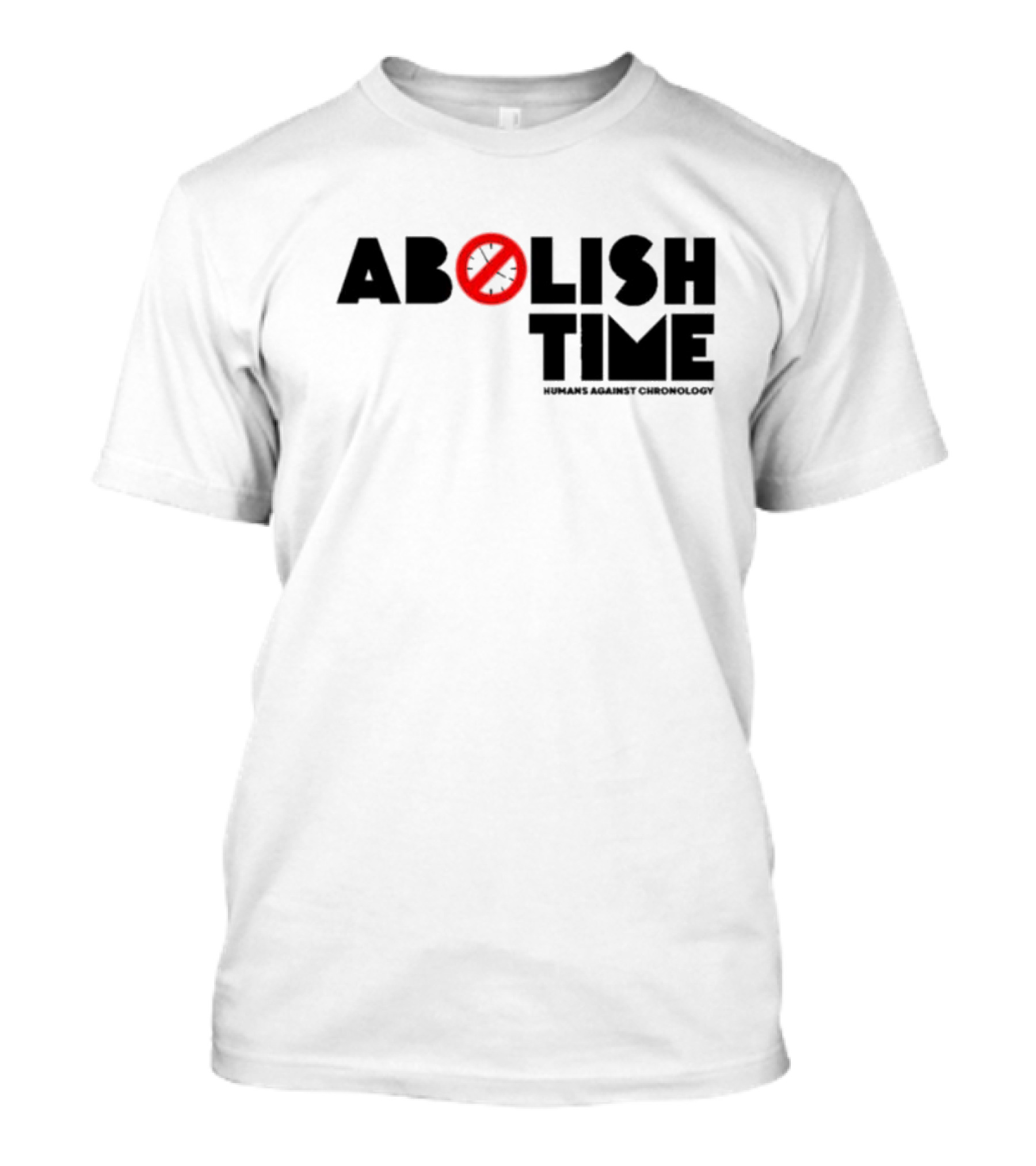 Abolish Time Symbol With Humans Against Chronology T-Shirt