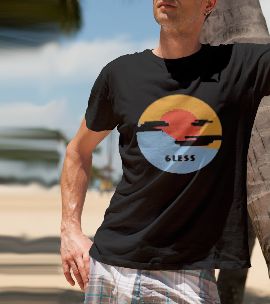 Pixel Sunset Six Less T-Shirt