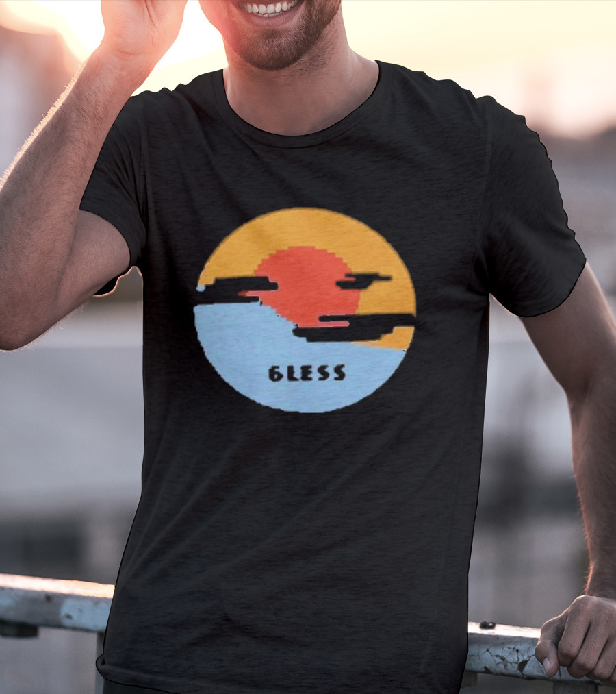 Pixel Sunset Six Less T-Shirt