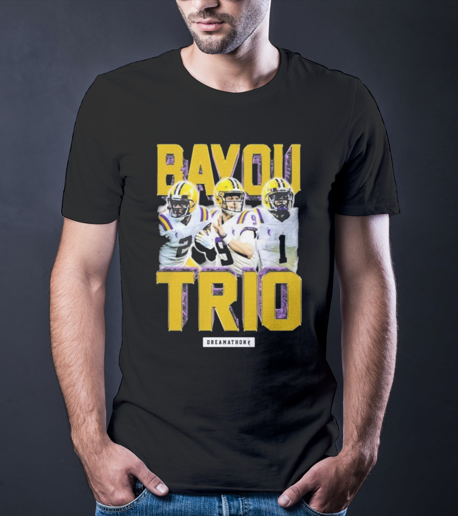 Bayou Trio Dreamathon Justin Jefferson Joe Burrow Ja'Marr Chase T-Shirt