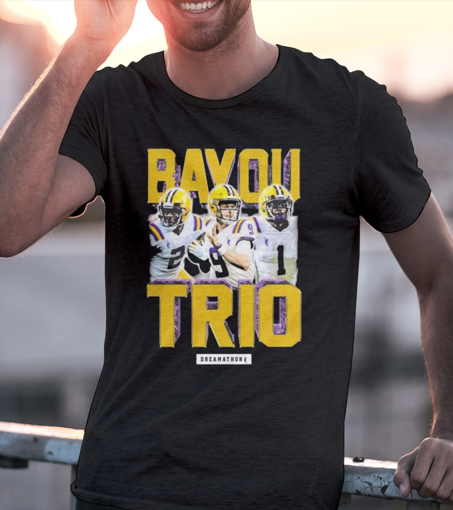 Bayou Trio Dreamathon Justin Jefferson Joe Burrow Ja'Marr Chase T-Shirt