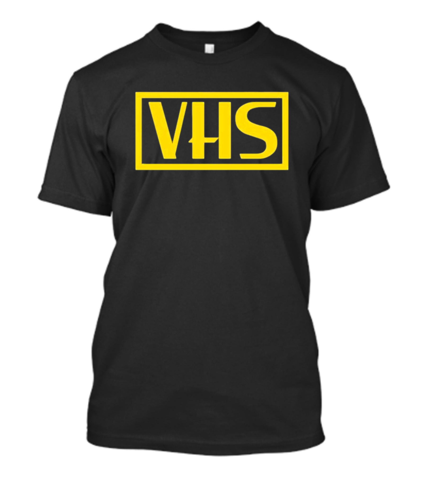VHS Retro Yellow Block T-Shirt