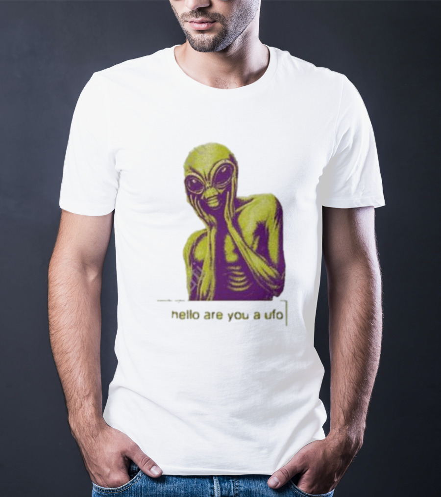 Dogecore Alien Hello Are You A UFO T-Shirt