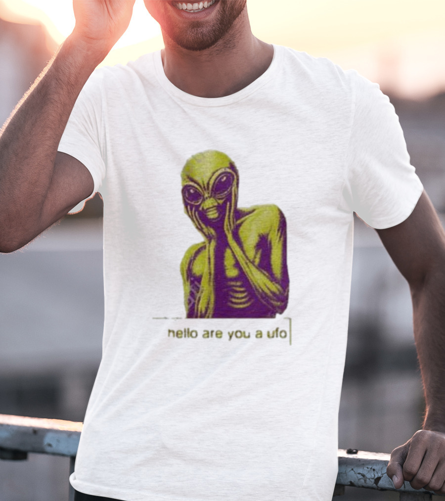 Dogecore Alien Hello Are You A UFO T-Shirt