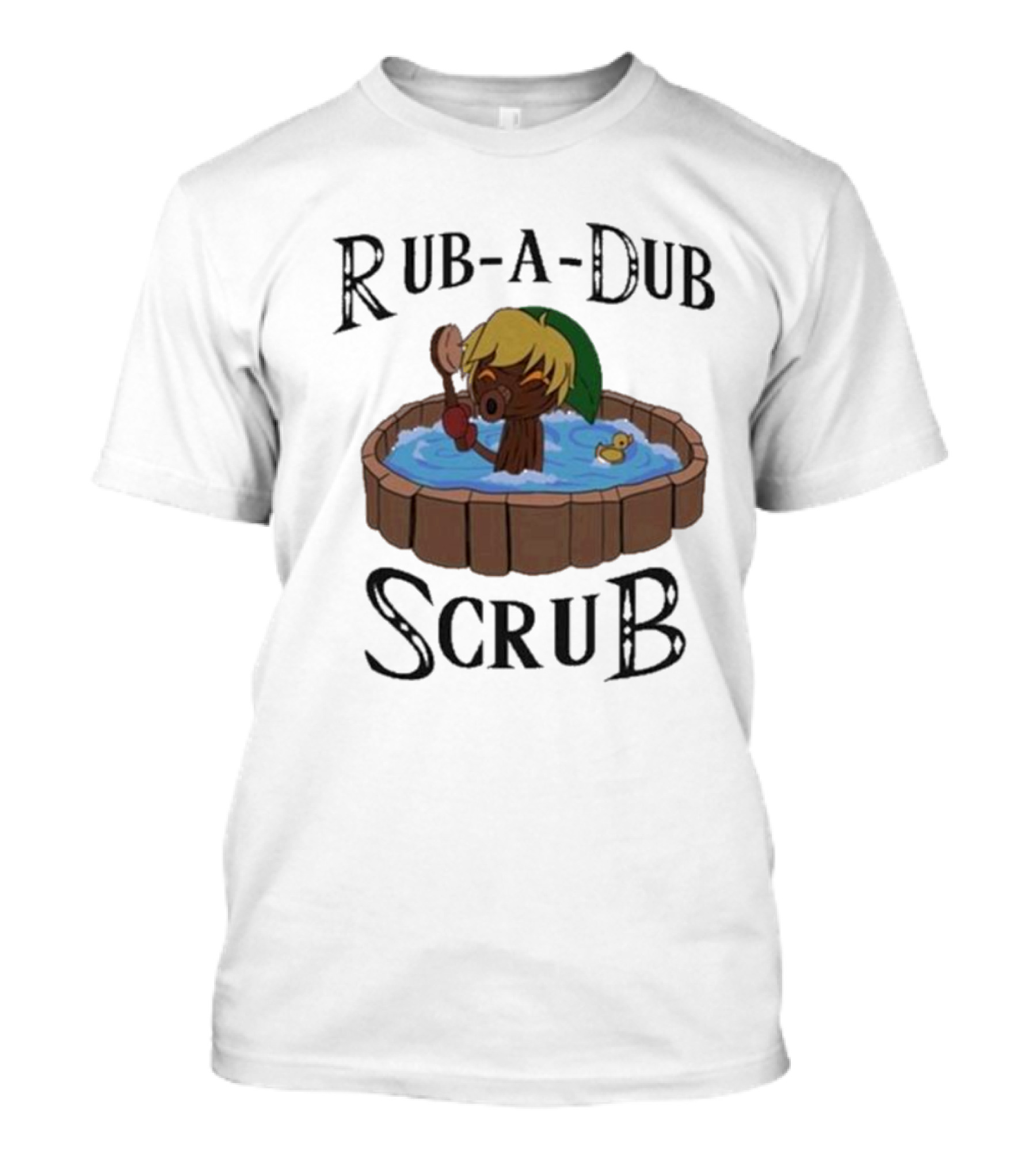 Rub-A-Dub Scrub Deku Tree Bath With Rubber Duck T-Shirt
