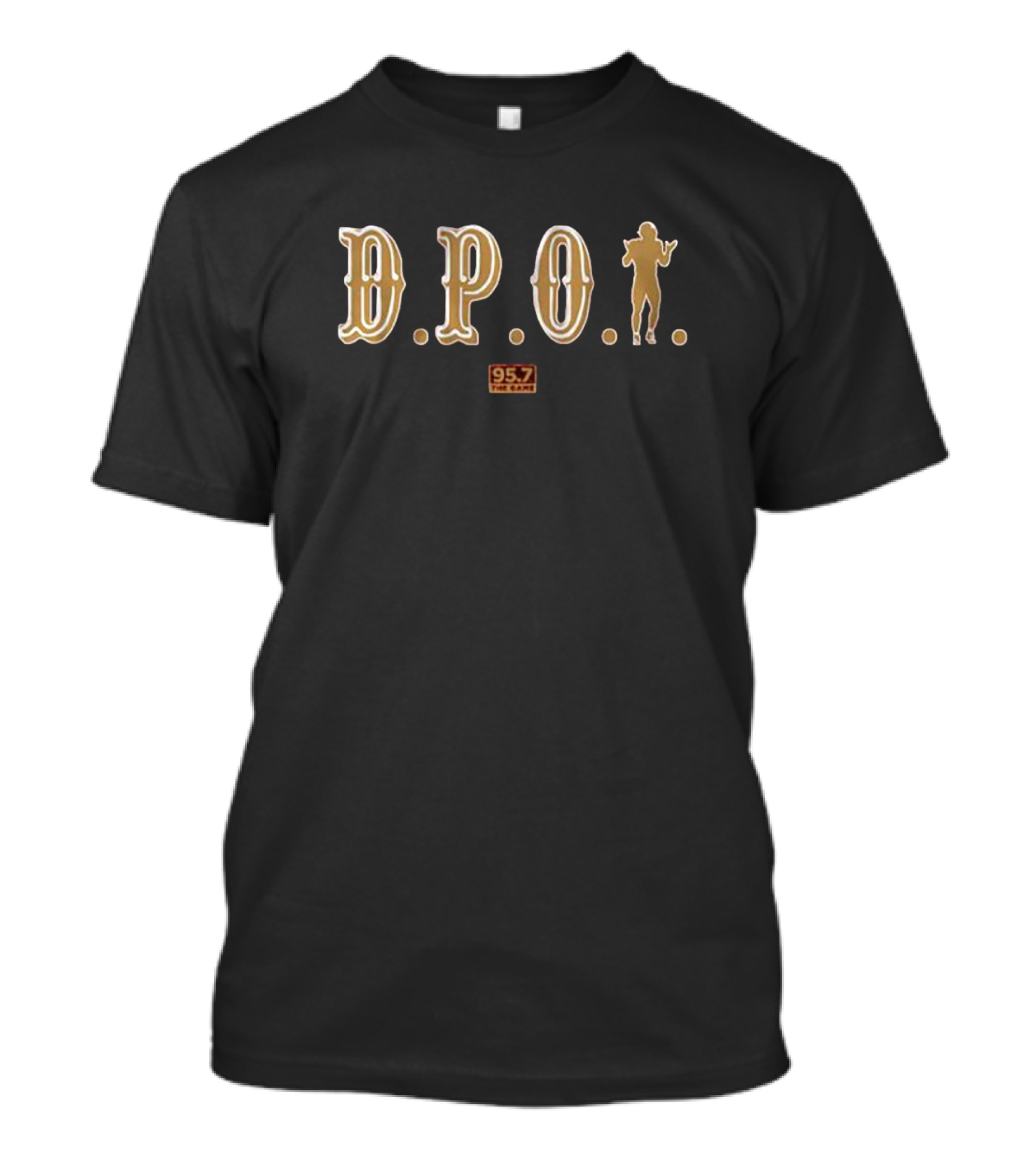 San Francisco DPOY 95.7 The Game Football T-Shirt