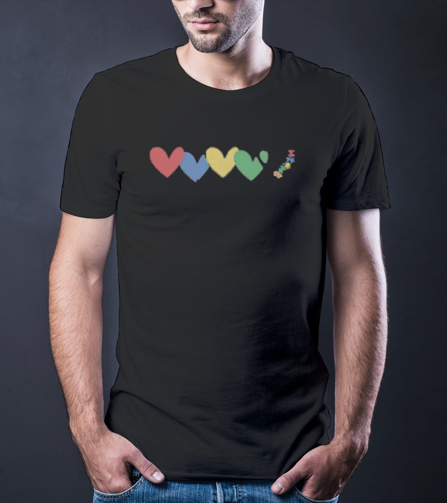 Accept Understand Love Hearts Patient Autism Awareness T-Shirt