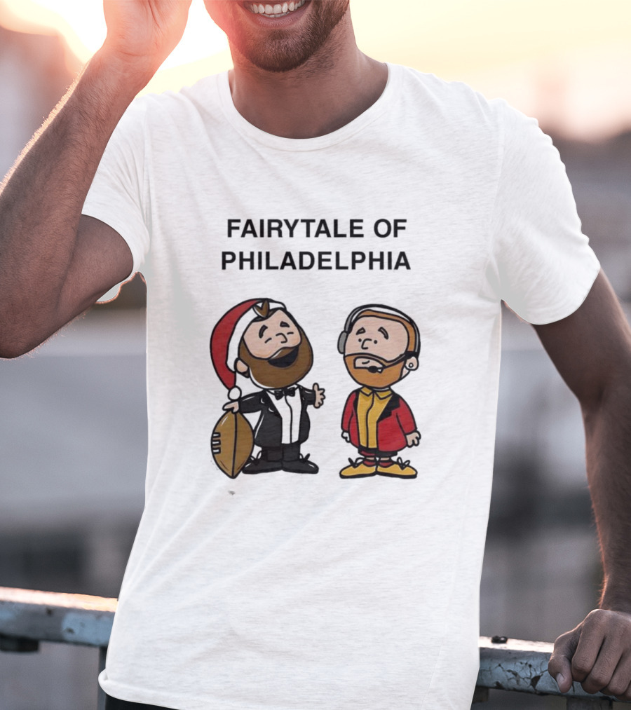 Fairytale Of Philadelphia Jason Kelce Travis Kelce Football Cartoon T-Shirt