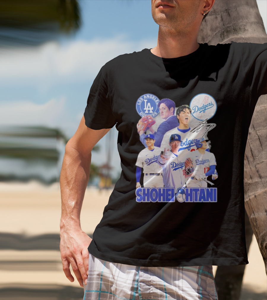 Los Angeles Dodgers Shohei Ohtani Dodger Stadium Arrival T-Shirt