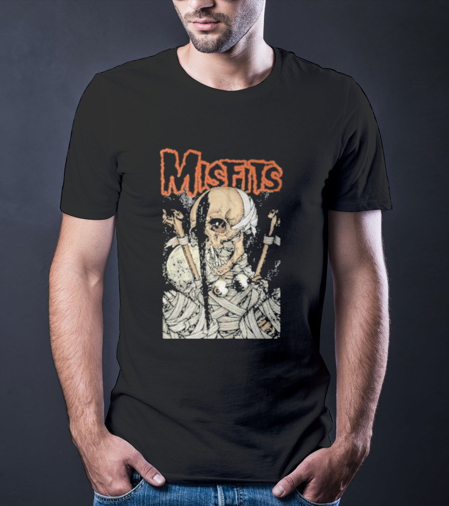 Misfits Pushead Vampire Skeleton Mummy Wrappings T-Shirt