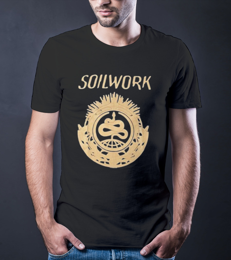 SOILWORK Snake Emblem With Globe And Wreath T-Shirt