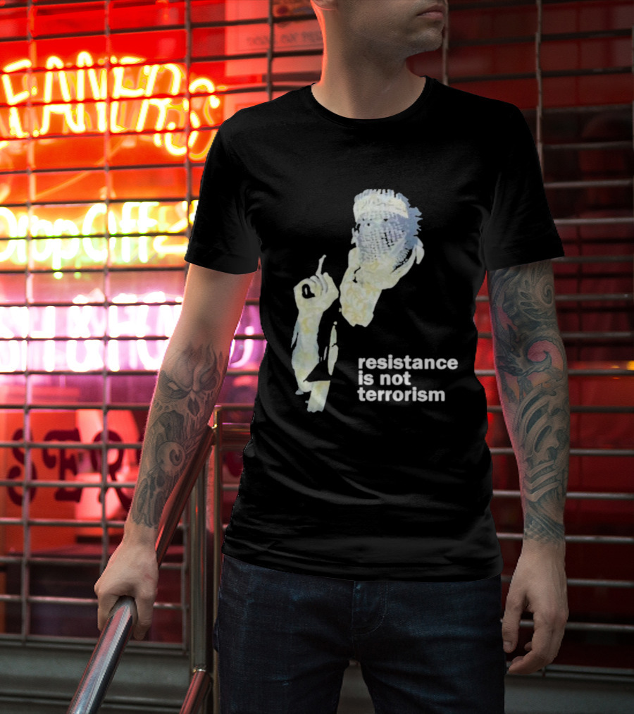 Resistance Is Not Terrorism Masked Figure T-Shirt