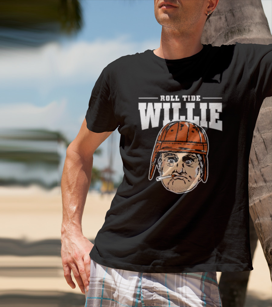 Roll Tide Willie Cartoon Helmet Face T-Shirt